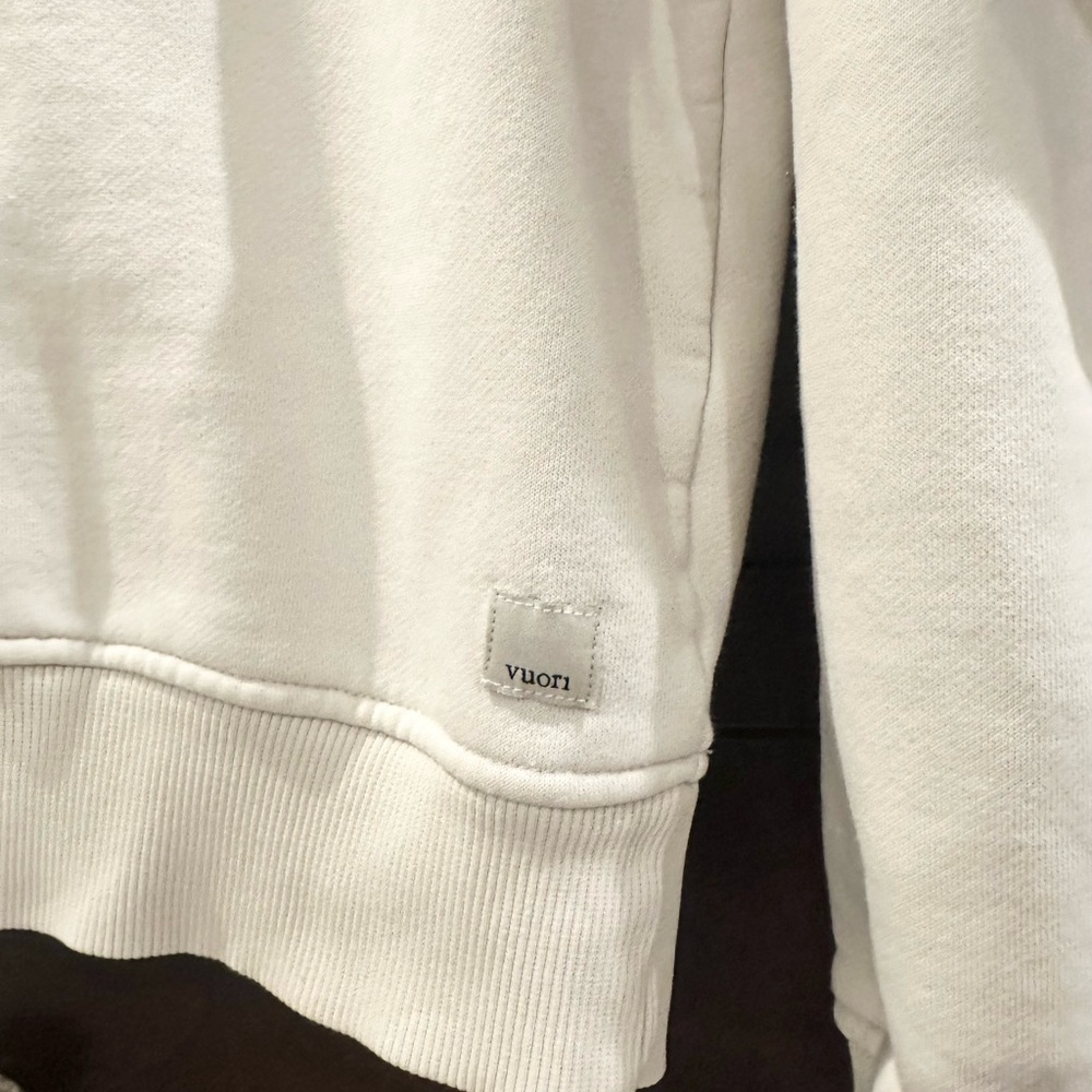 Vuori Cream Half-Zip Sweatshirt - Picture 5 of 6